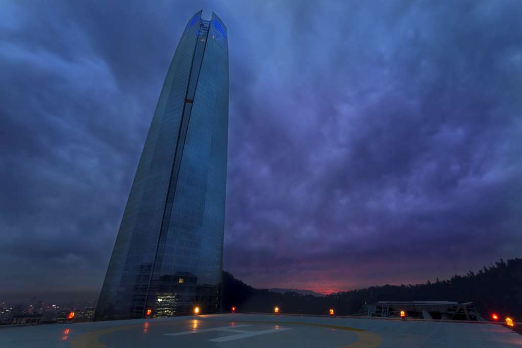Hotel Nh Collection Plaza Santiago de Chile Zewnętrze zdjęcie The tower at night